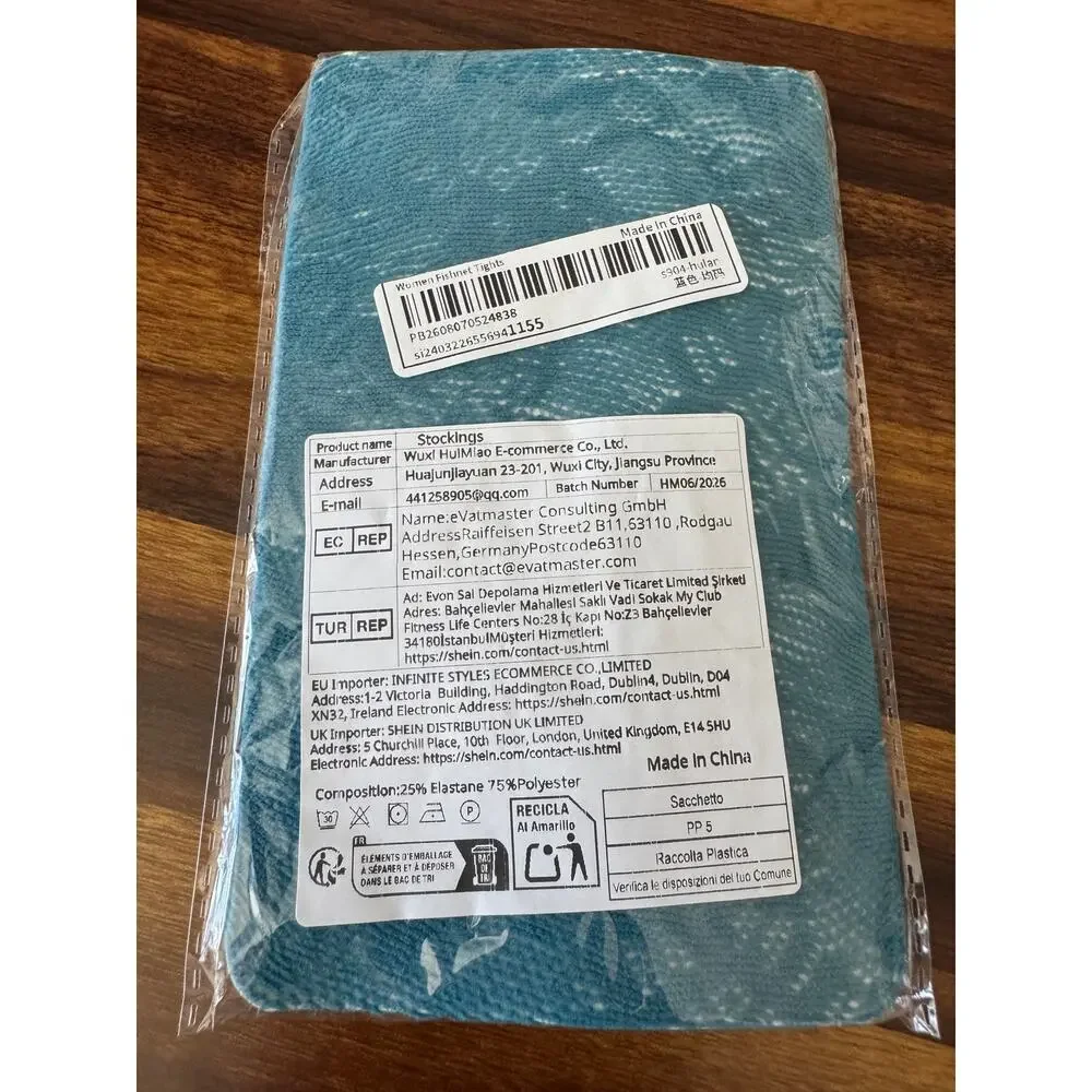 NWT Retro Blue Lace Tights